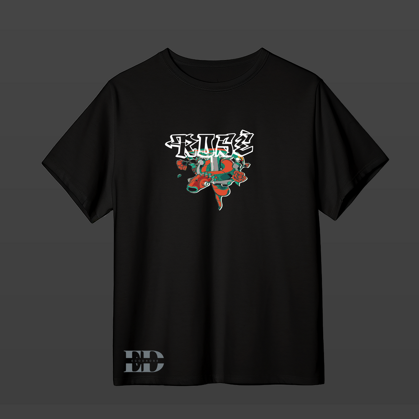 ROSE T-SHIRT BLACK