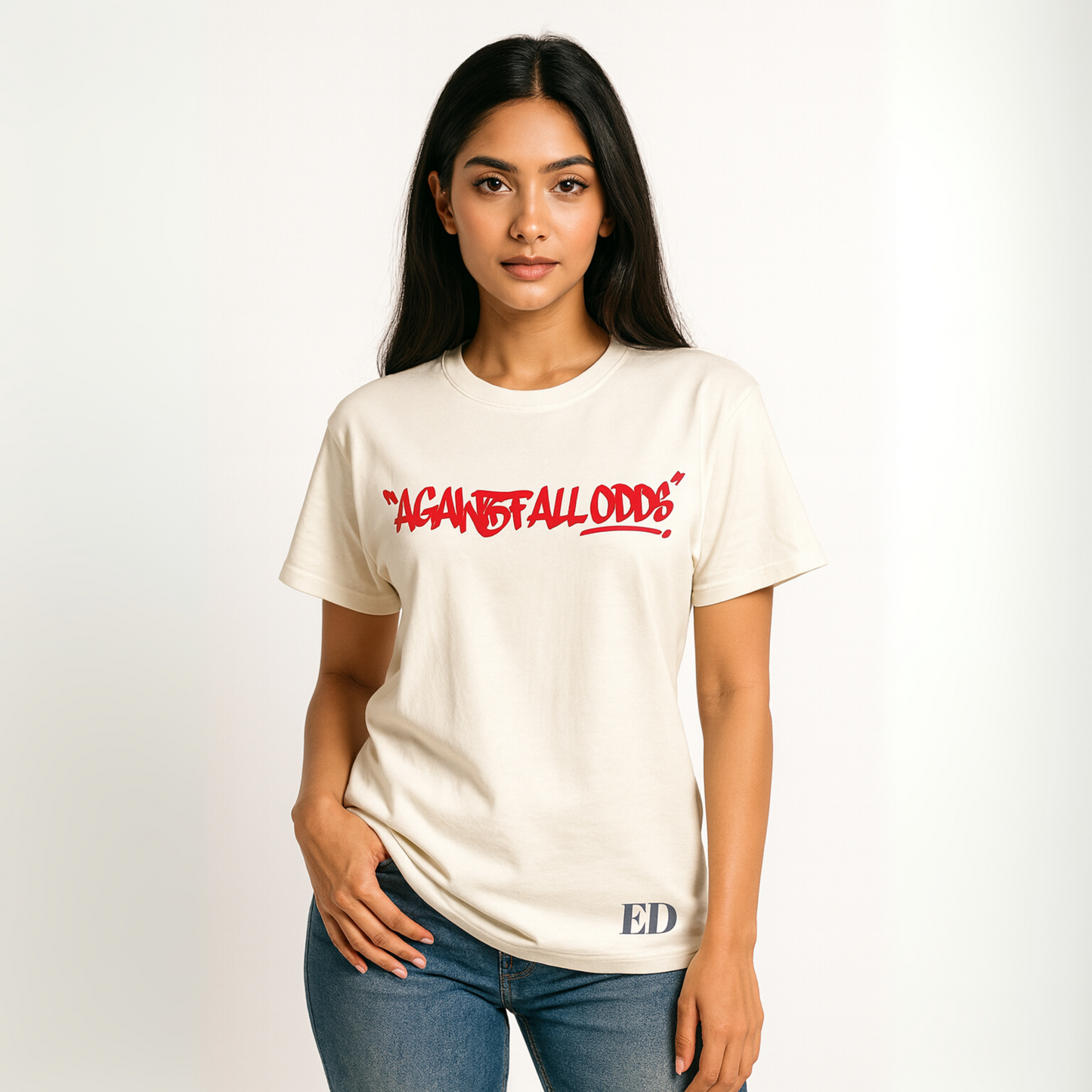 AGAINST ALL ODDS T-SHIRT OFF-WHITE