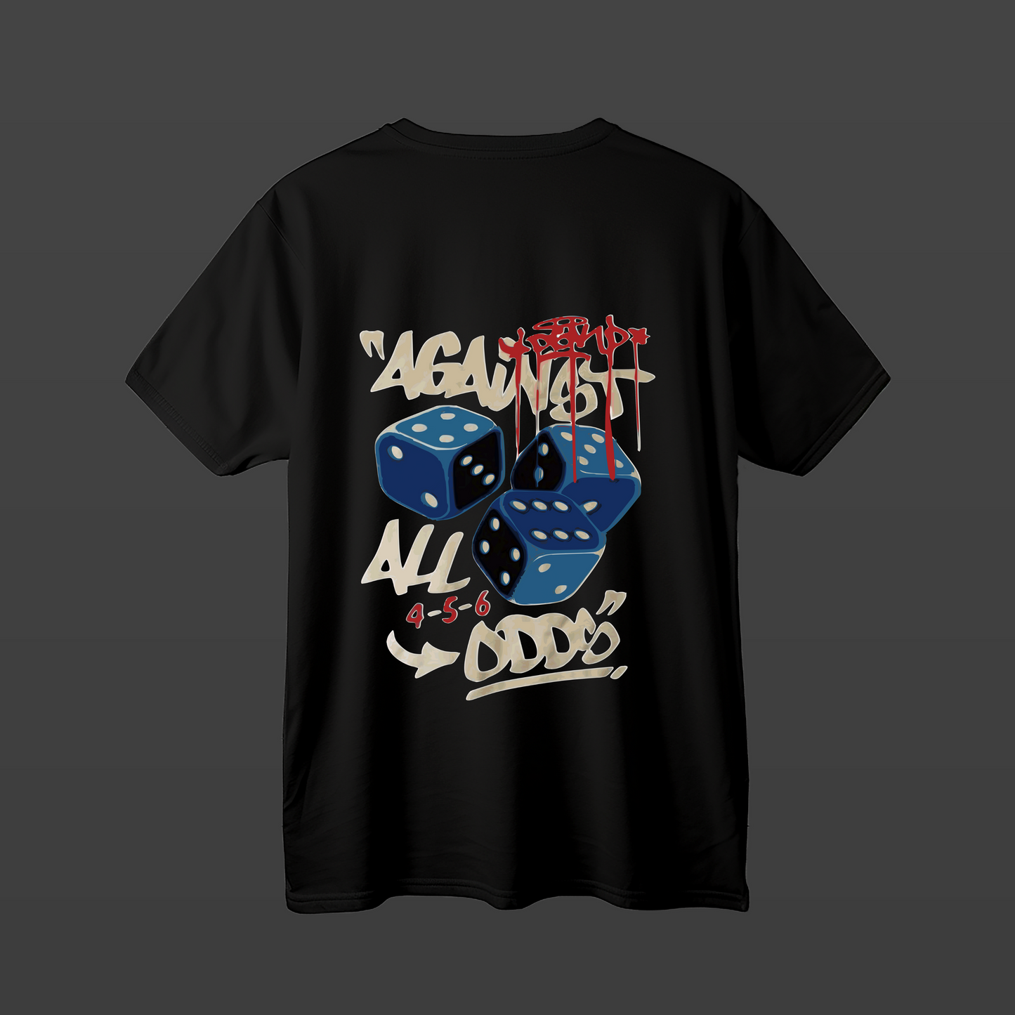 AGAINST ALL ODDS T-SHIRT BLACK