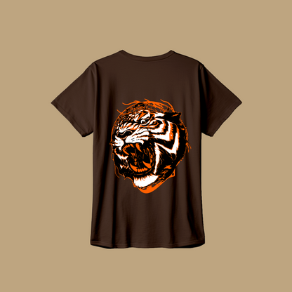 TIGER T-SHIRT DARK BROWN