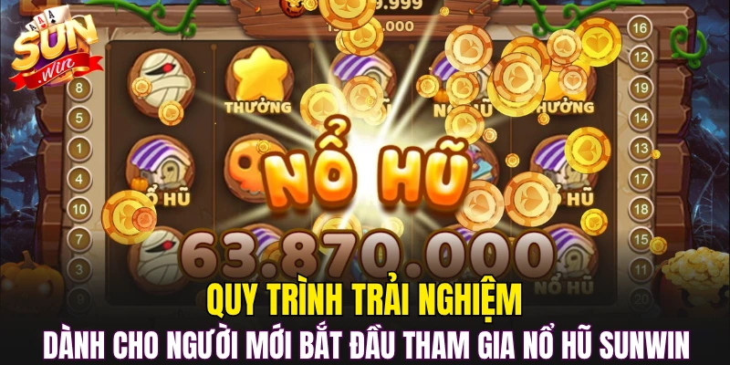 Quy trình trải nghiệm dành cho người mới bắt đầu tham gia nổ hũ Sunwin
